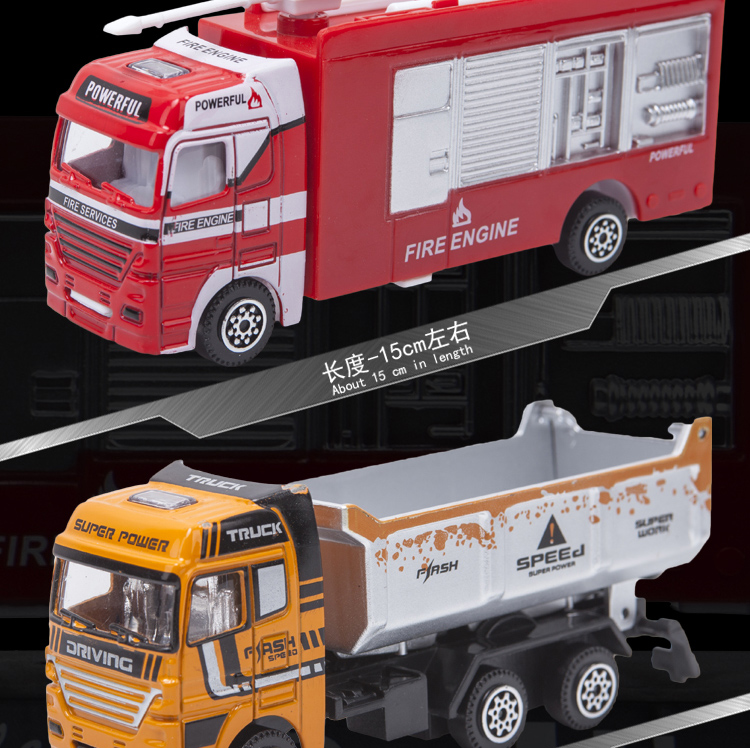 Engineering vehicle set toys detail image 11