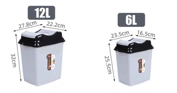There Are Many Sizes Of Square Trash Cans For Outdoor Household Tables With Shake Lid undefined