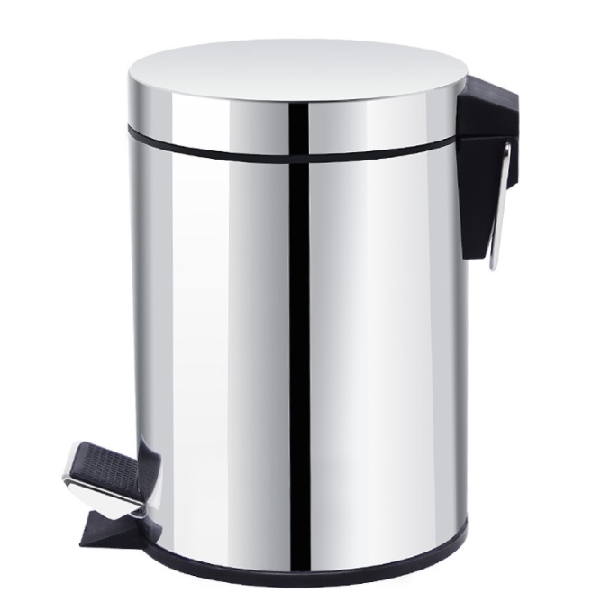 Foot-operated 3L, 5L, 8L, 12L, 20L stainless steel fruit peel family round trash cans with LIDS Application Scenario