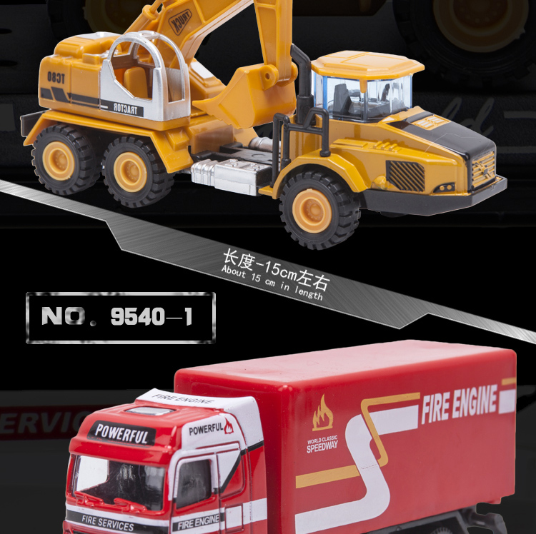 Engineering vehicle set toys detail image 9