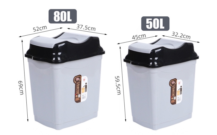 There Are Many Sizes Of Square Trash Cans For Outdoor Household Tables With Shake Lid Application Scenario