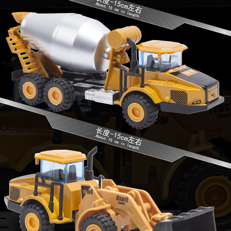 Engineering vehicle set toys detail image 8