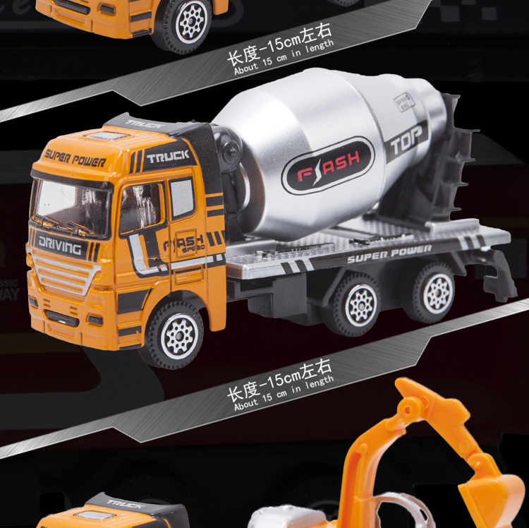 Engineering vehicle set toys detail image 12