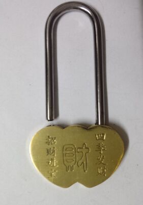 【 Fangyuan Lock Industry 】50mm heart-shaped lock, tourist attraction wish lock, Love lock detail image 3