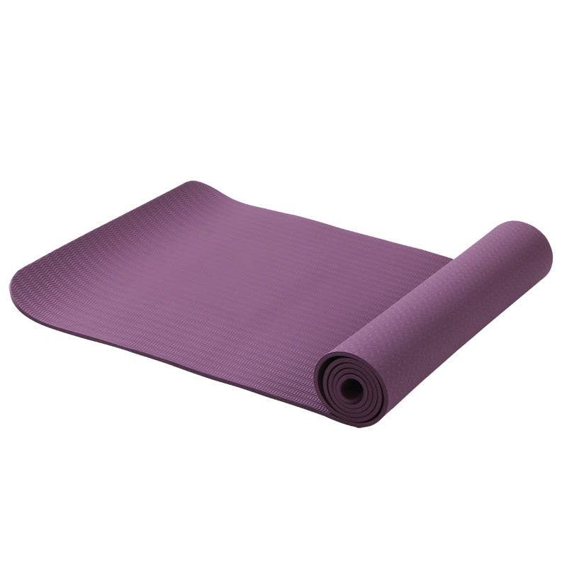 TPE环保瑜伽垫定制体位线健身用品 双色瑜伽垫厂家直销定制logo 健身垫双人瑜伽垫详情4