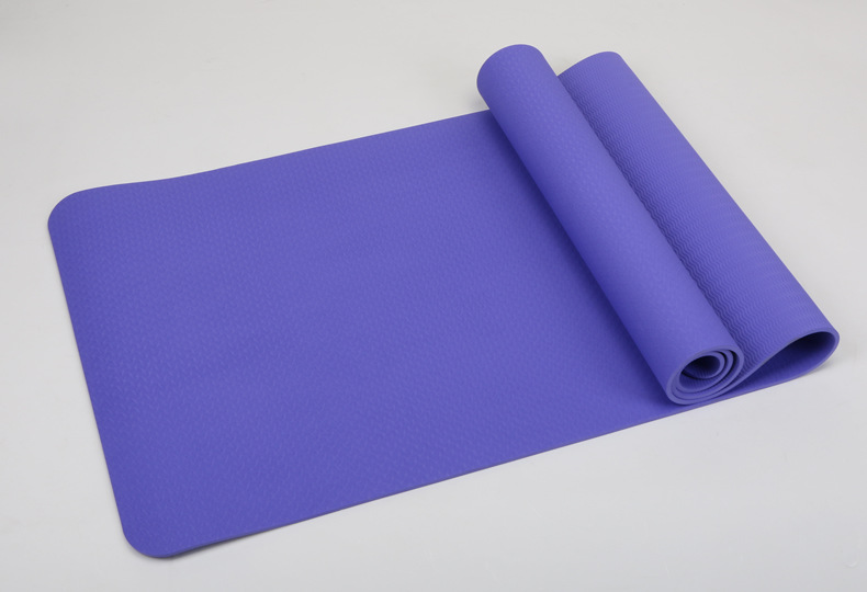 TPE环保瑜伽垫定制体位线健身用品 双色瑜伽垫厂家直销定制logo 健身垫双人瑜伽垫详情3