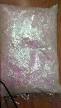 Color chive powder nail laser glitter powder DIY hexagonal piece white seven color AB cosmetics chive powder