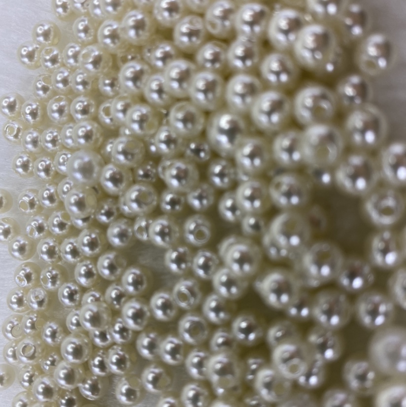 ABS round bead straight hole details Picture