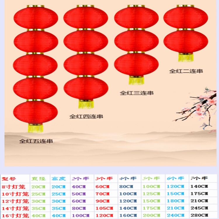 圆10寸5个串灯白底实物图