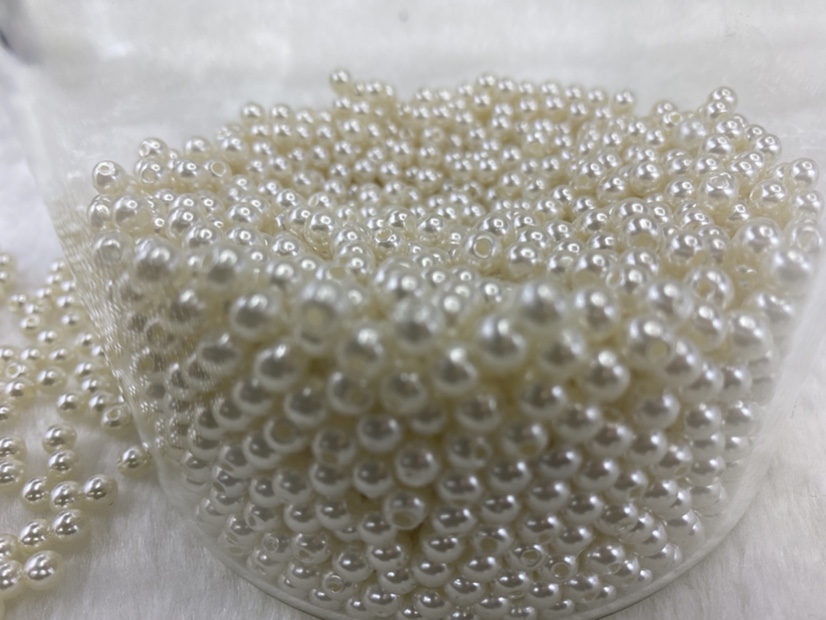 ABS round bead straight hole Item Picture
