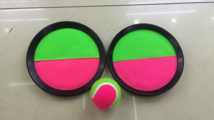 义乌好货 19cm粘粑球接球玩具粘粘球球拍儿童玩具锻炼孩子反应能力增加亲子互动详情1