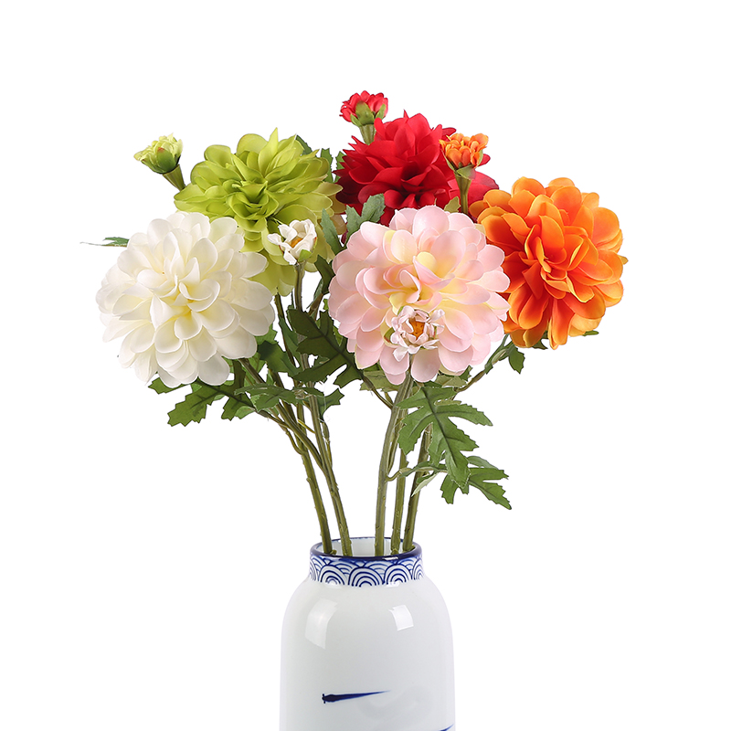 义乌好货 2头芍药花 大丽花 牡丹花 路引花 高档仿真花绢花假花 人造花 绢花 仿真花 家居装饰 婚庆布置详情3