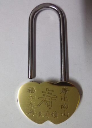 【 Fangyuan Lock Industry 】50mm heart-shaped lock, tourist attraction wish lock, Love lock detail image 4