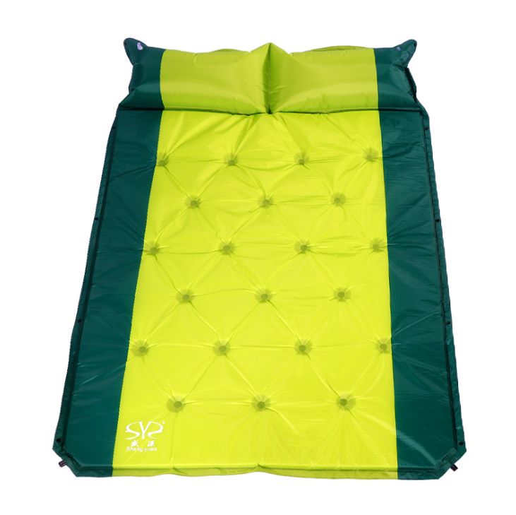 Yiwu Selection with pillow automatic inflatable mattress can be spliced and folded, widened and thickened outdoor tent inflatable mattress