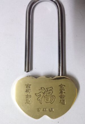 【 Fangyuan Lock Industry 】50mm heart-shaped lock, tourist attraction wish lock, Love lock detail image 2
