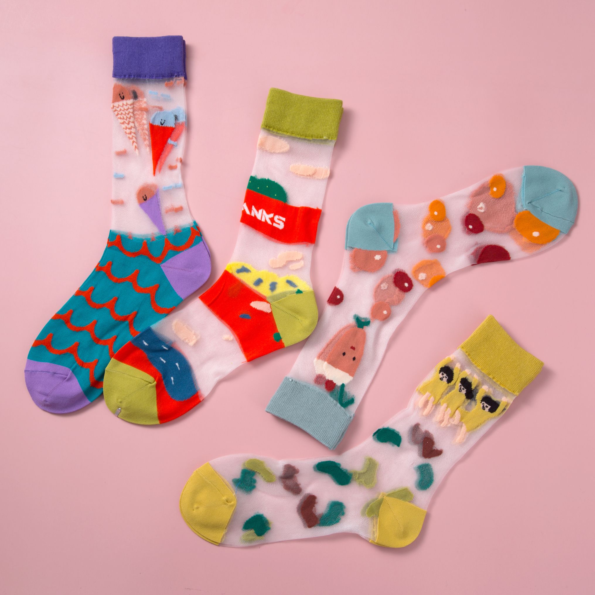 جوارب فاكهة أصلية، جوارب كريستال