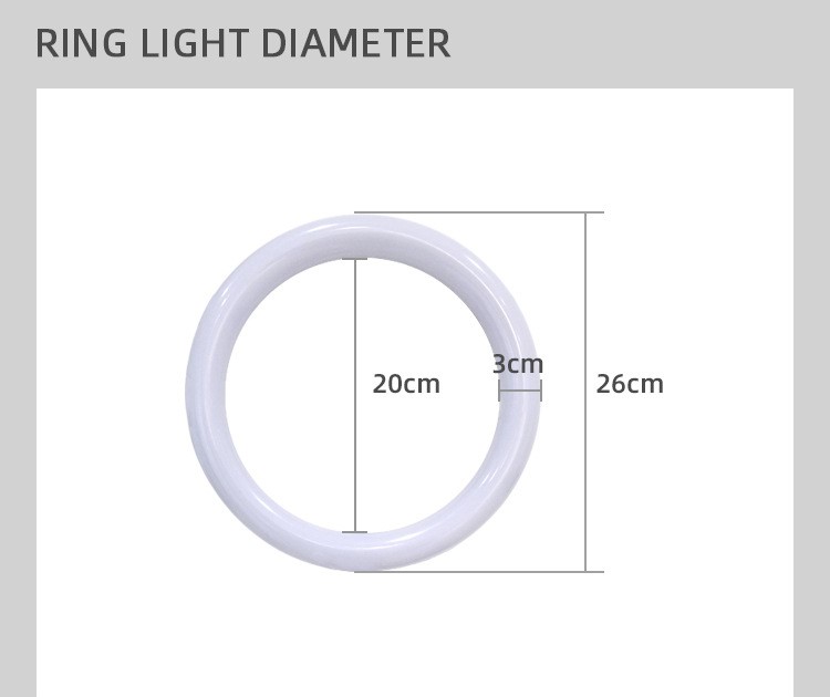 10" 26cm Ring Light with Tripod Stand for Live Stream Video详情图6