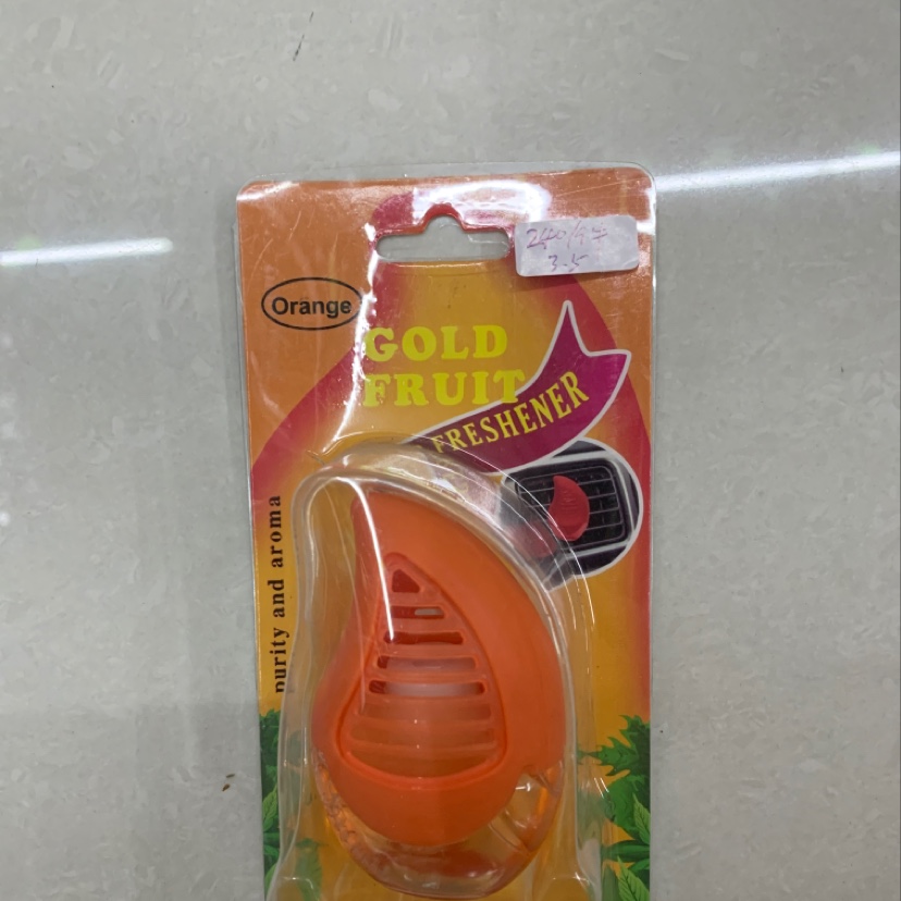 汽车出风口芒果香薰白底实物图