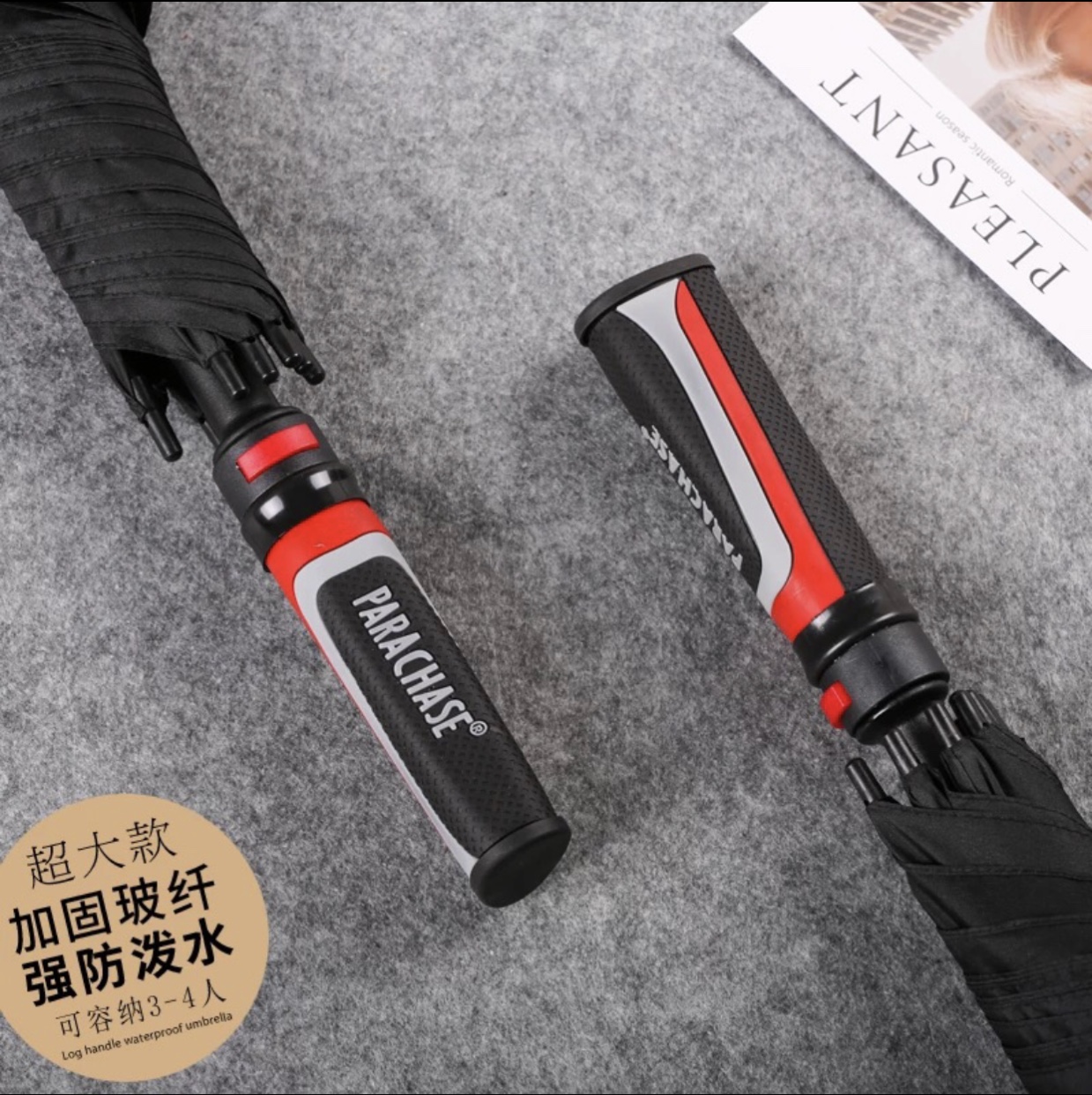 Extra-large 850 straight bone automatic umbrella