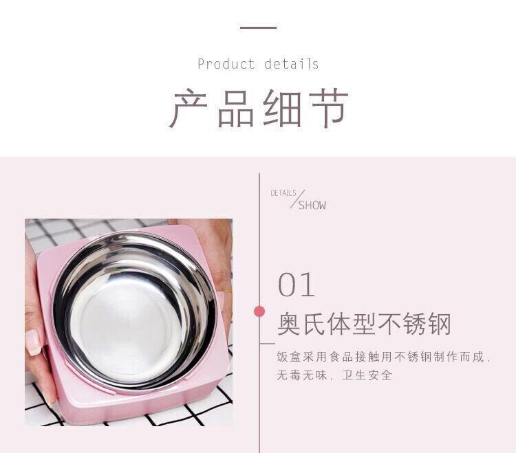 Multi-layer stainless steel insulated lunch boxes, compartments for bento boxes, lunch boxes, and student lunch boxes pic 2