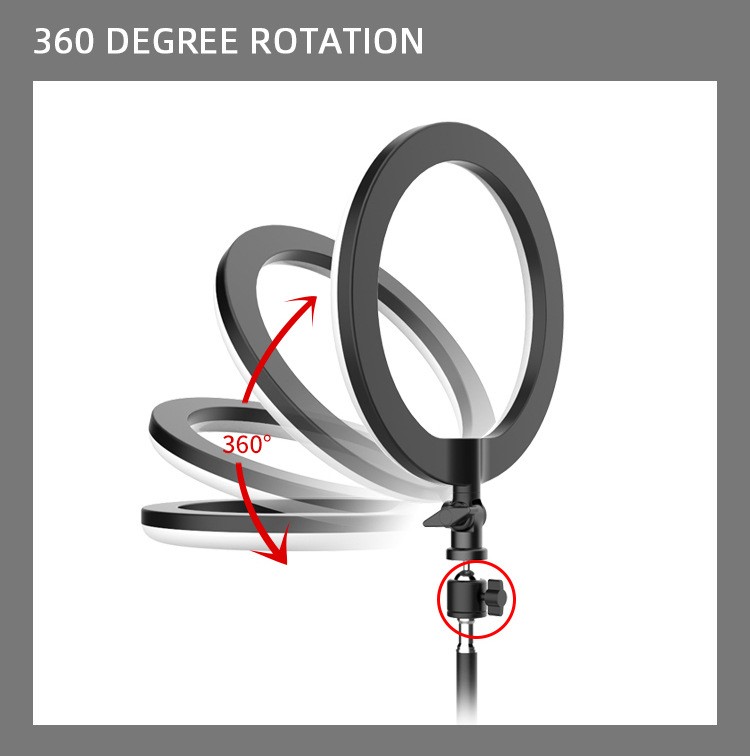 10" 26cm Ring Light with Tripod Stand for Live Stream Video详情图5