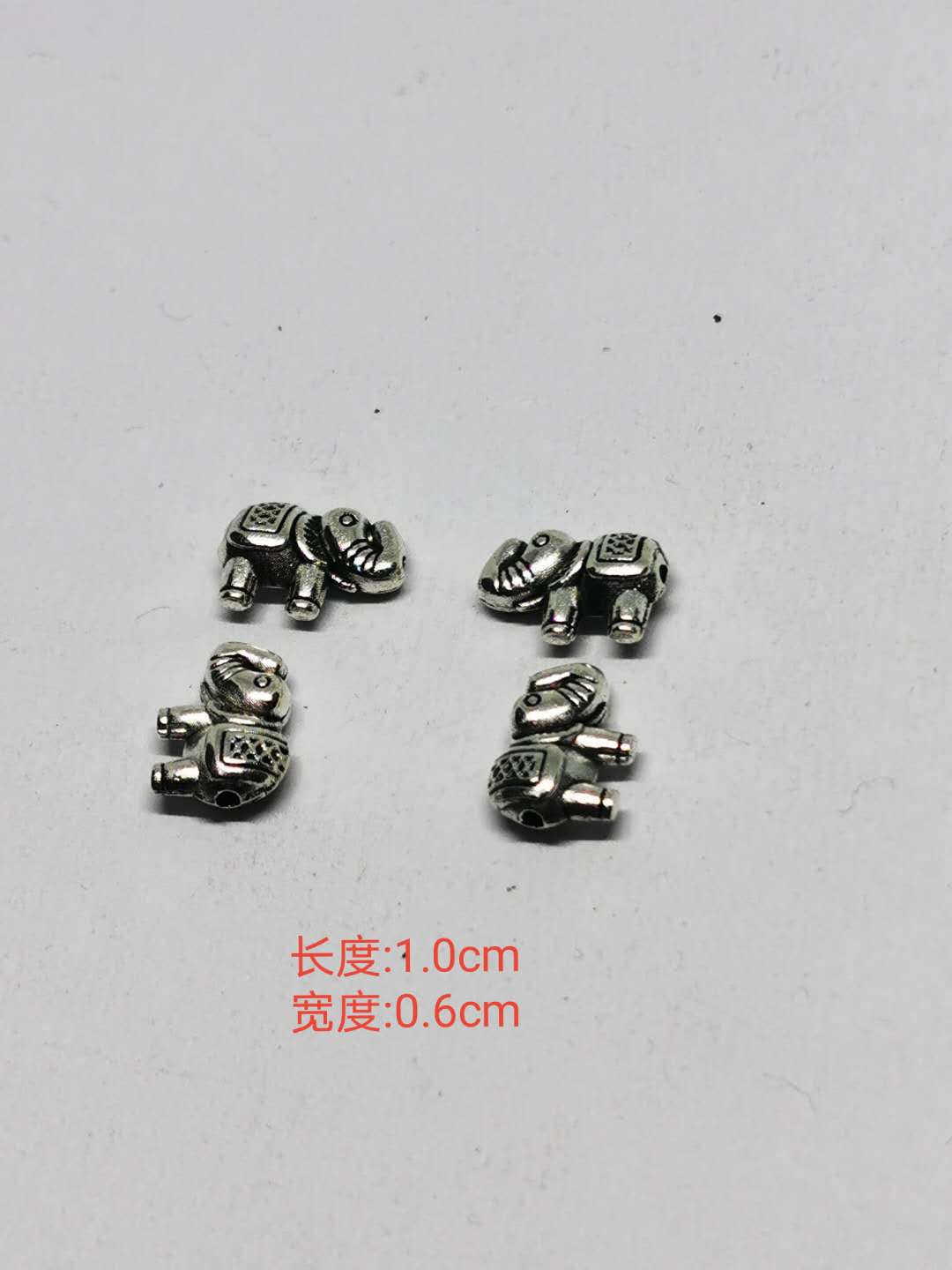DIY合金饰品配件   抽芯小象   手链款   古银色