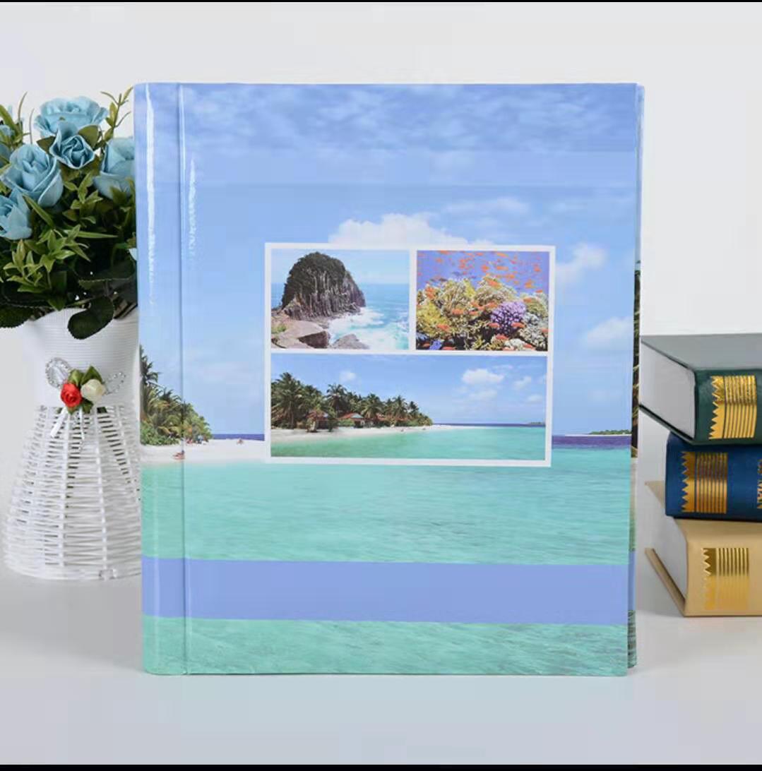 印刷面粘胶相册DIY手工影集白底实物图