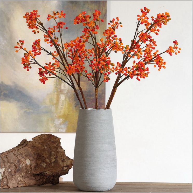 Green vine fruit, blueberry fruit, garden simulation berries, flower arrangement materials, plant fruits, money fruit, love bean