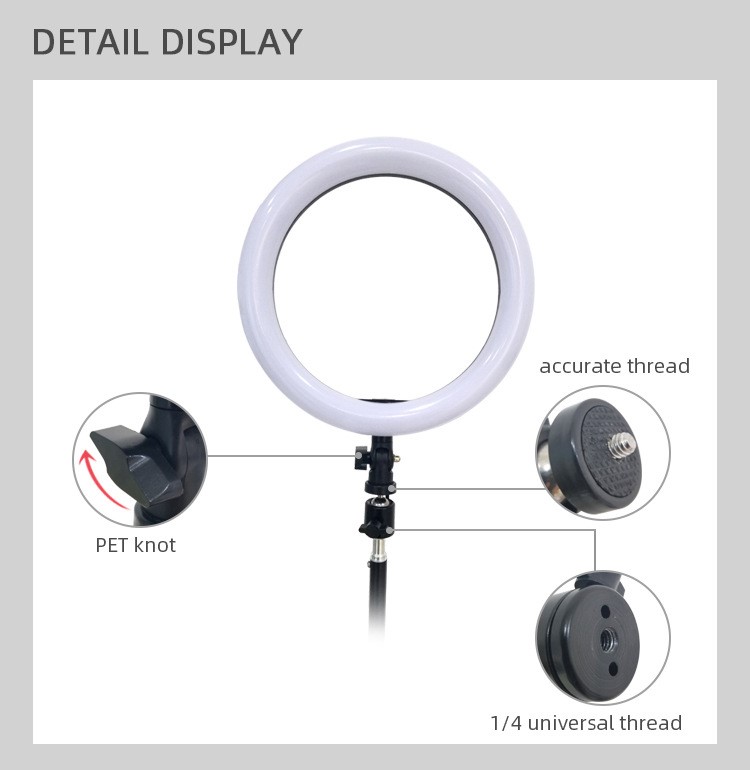 10" 26cm Ring Light with Tripod Stand for Live Stream Video详情图4