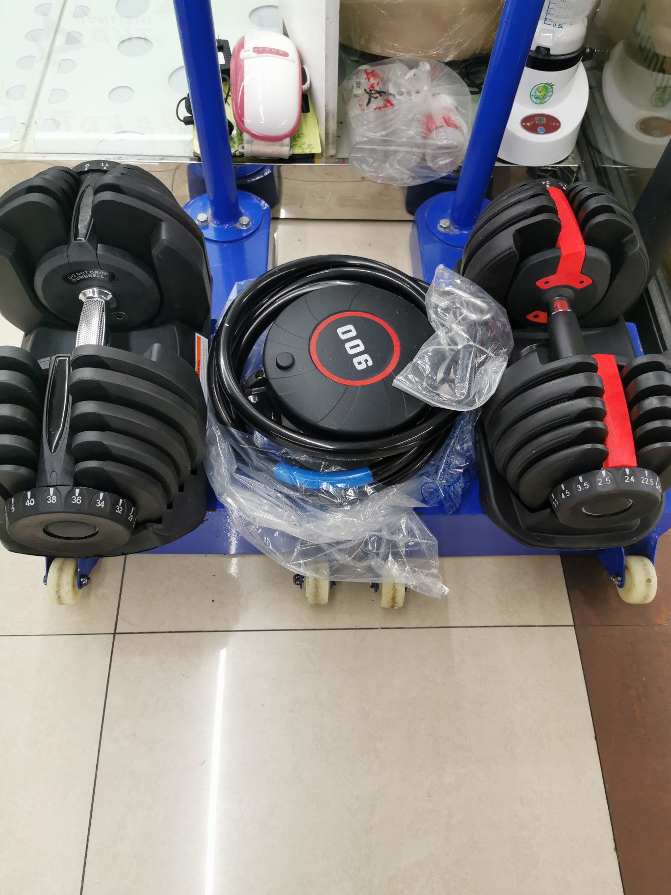 Adjustable dumbbell Specification drawing