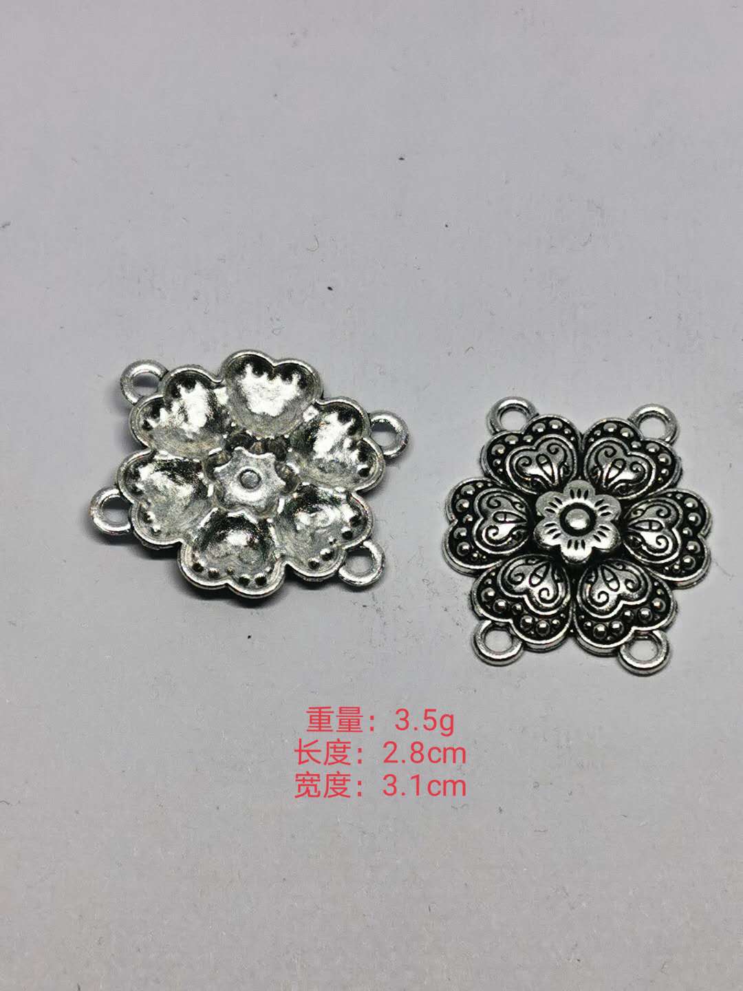 2020 new DIY alloy accessories six flower antique color necklace thumbnail