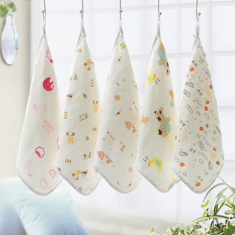 Bamboo fiber gauze square baby baby drool towel baby shop wholesale gift pack promotional items