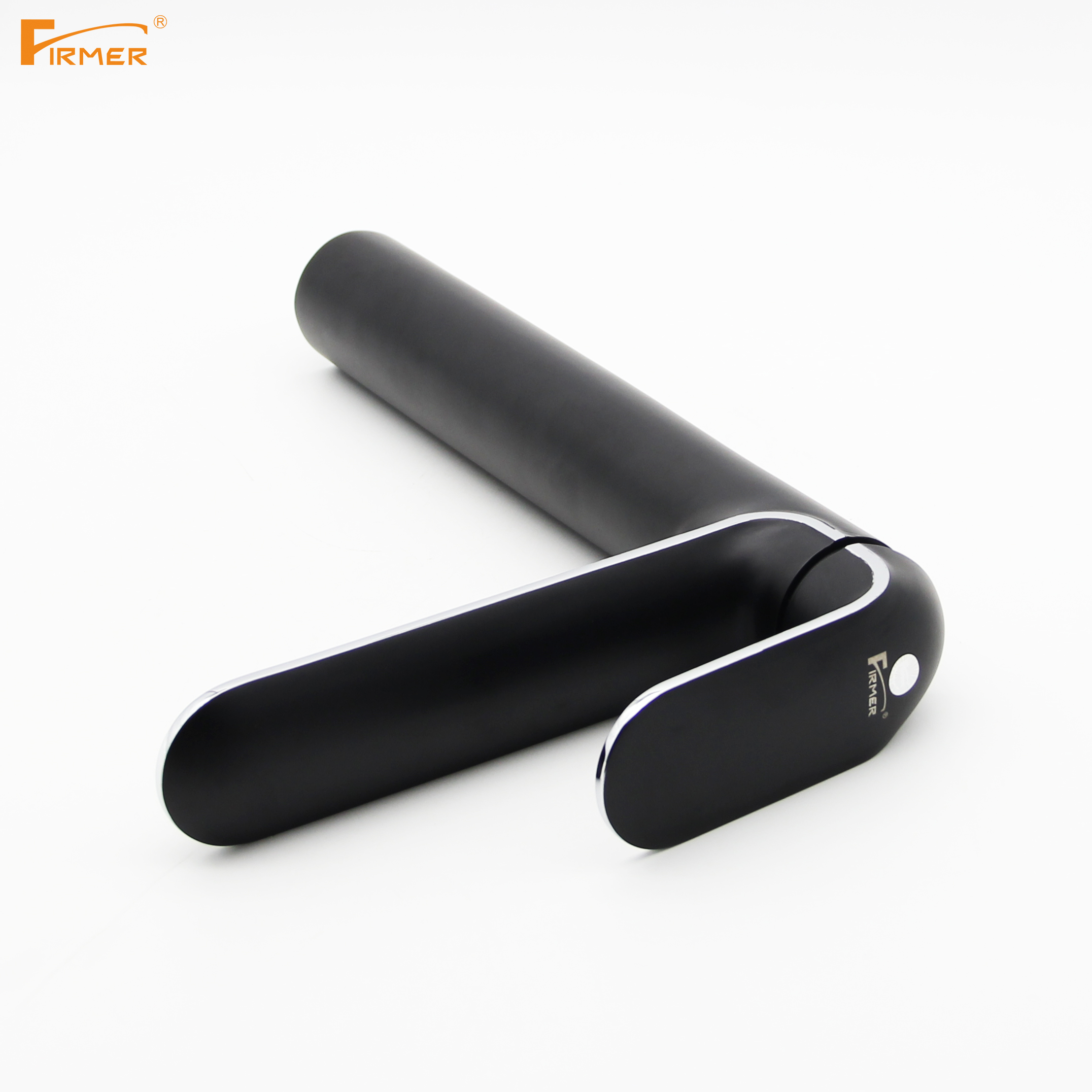 Yiwu quality goods FIRMER YLN1938-1A black faucet, washbasin, washbasin, single handle, single hole, tall cold and hot water faucet detail image 3