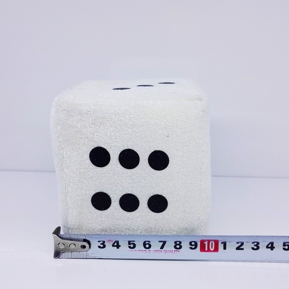 10cm plush dice yiwu guoliang toy produced 1208 business