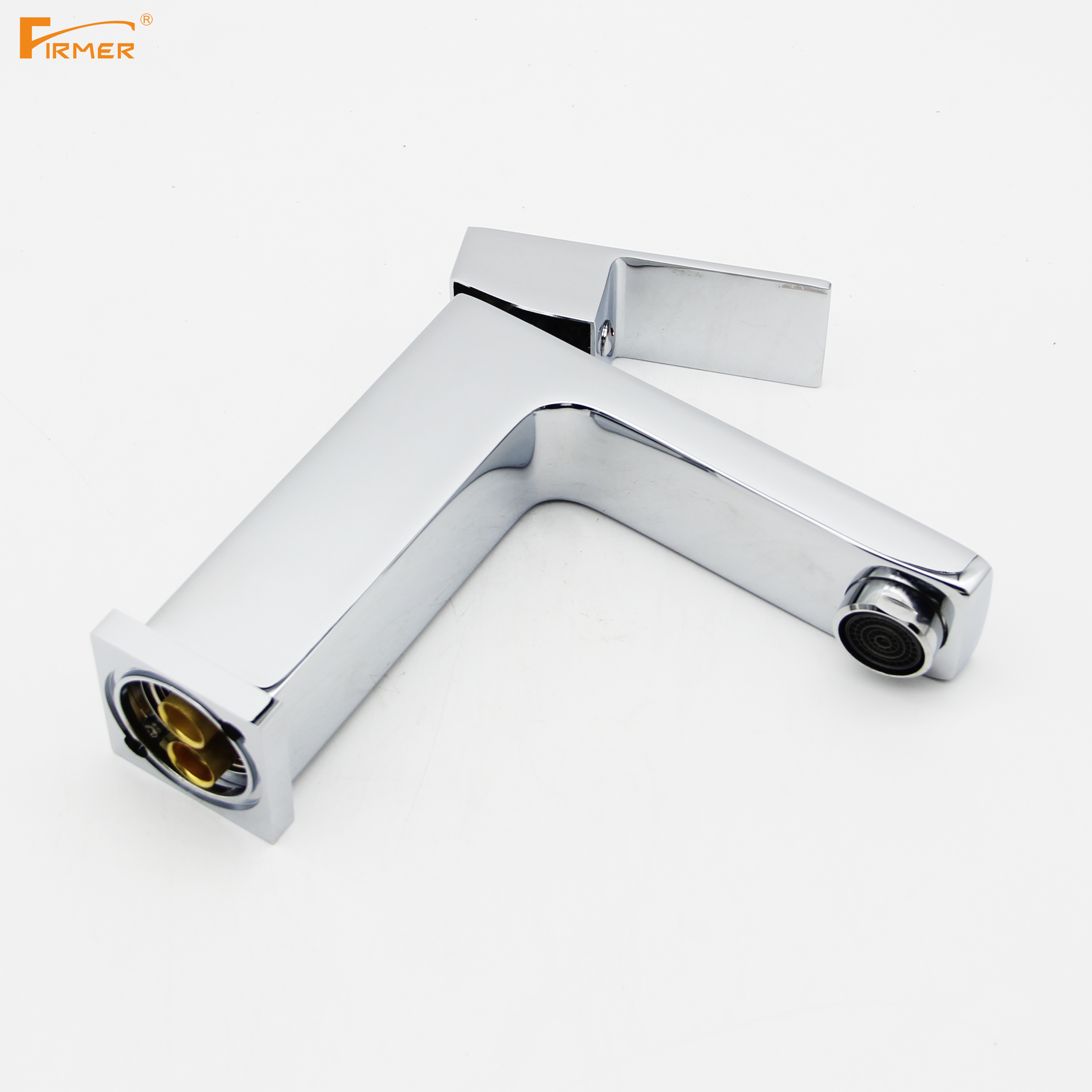 Yiwu quality goods FIRMER YLN1935-1 square all-copper hot and cold countertop and undertop basins, washbasins, washbasins, faucets pic 3