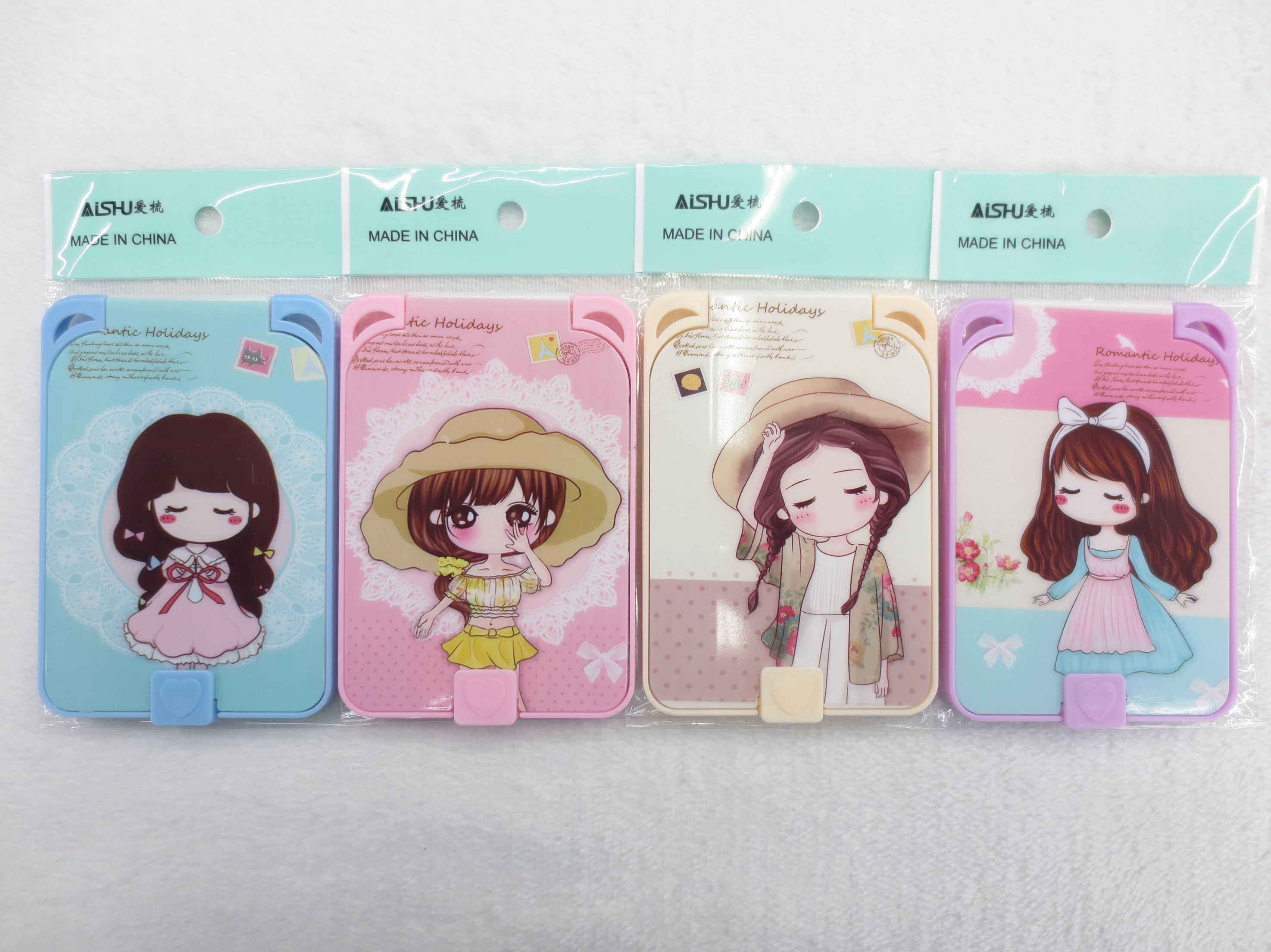 Fashion Mirror Makeup Comb Hair Straight Hair Smooth Hair Hairbrush Hair Comb Plastic Comb