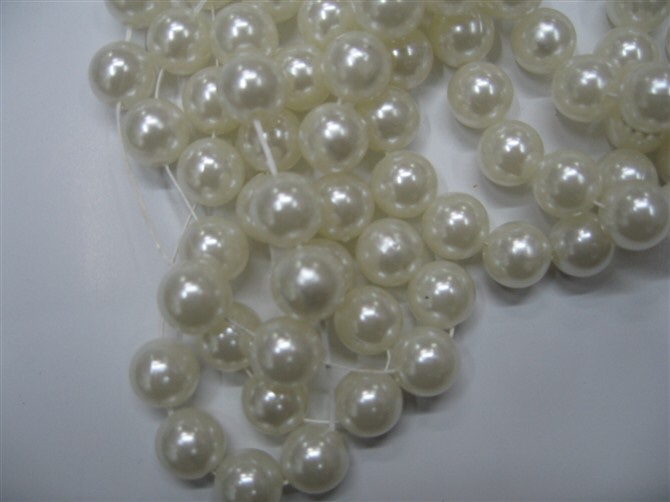 厂家直销塑料彩色珍珠定做饰品配件产品图