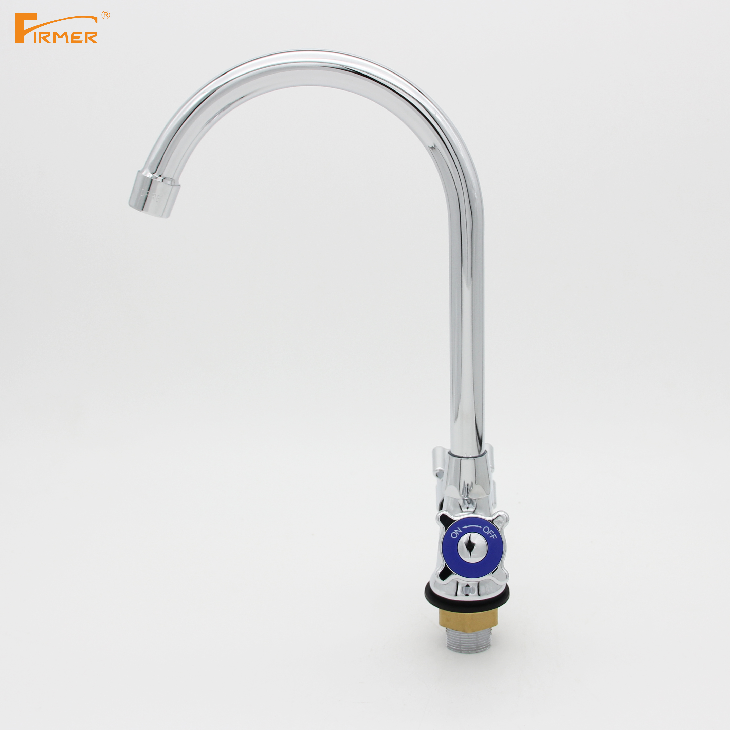 Yiwu Good goods FIRMER YLN1117-3-J Kitchen faucet cold and hot all-copper sink Faucet Double handle double switch detail image 2