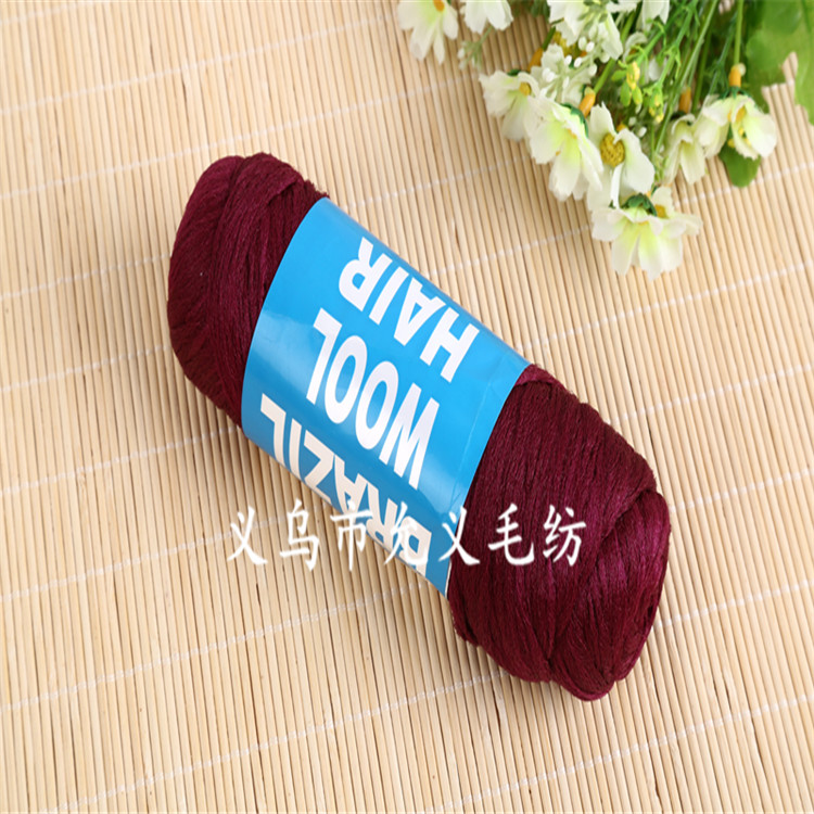 头发丝鱼 非洲新款黑色毛线 假发线BRAZIL WOOL详情图6