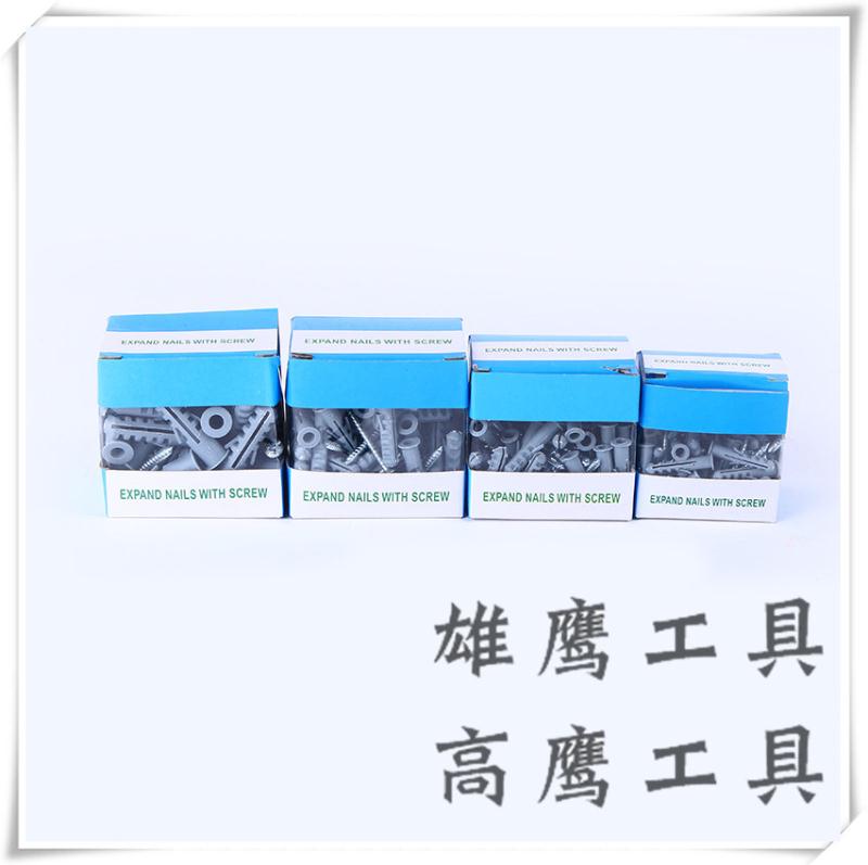 Expansion pipe expansion screw and nail wall plug Plastic expansion bolt fastener anchor nail details Picture