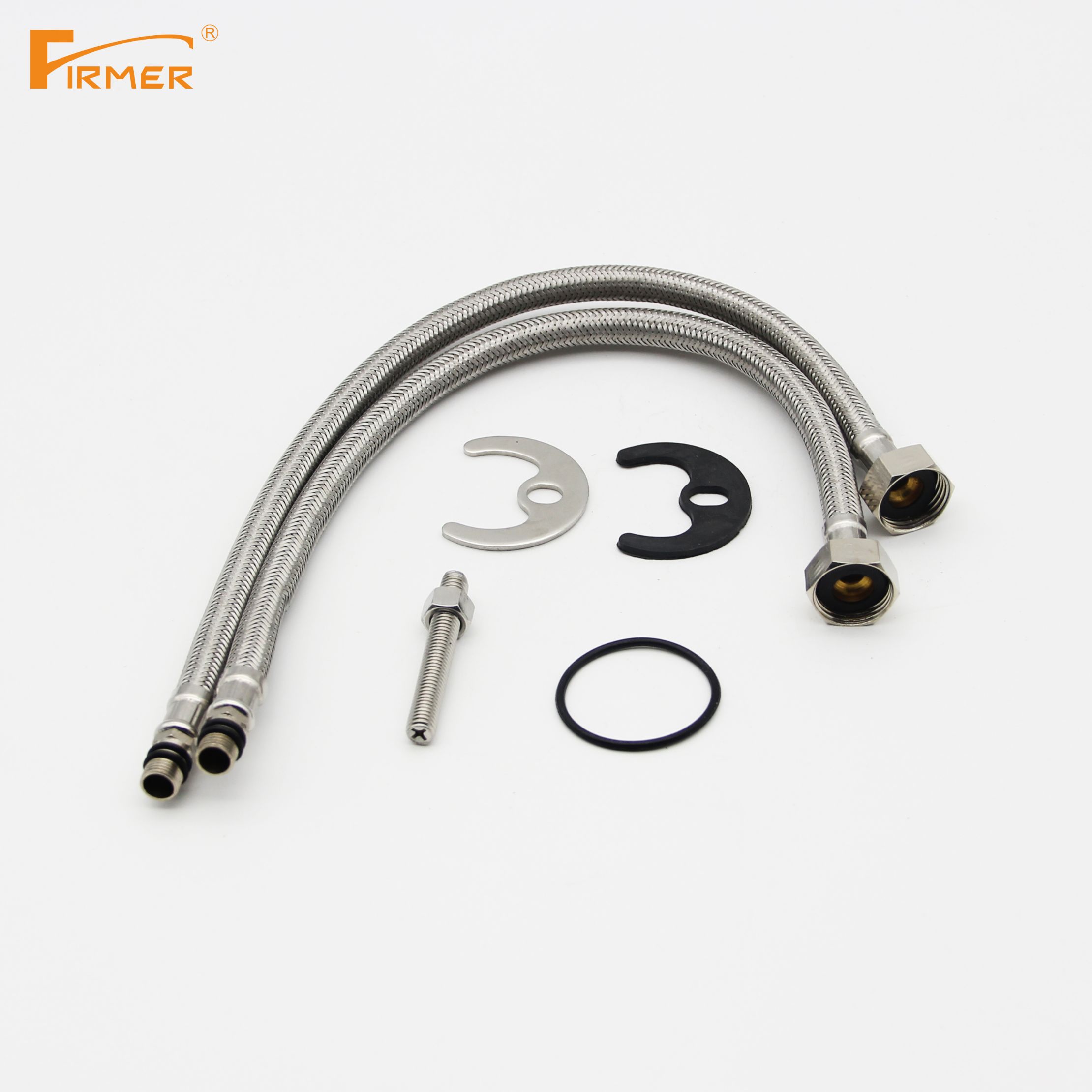 Yiwu quality products: FIRMER two-wheeled washbasin faucet, three-way horn faucet, bathroom washbasin, bathroom cabinet hardware accessories Item Picture