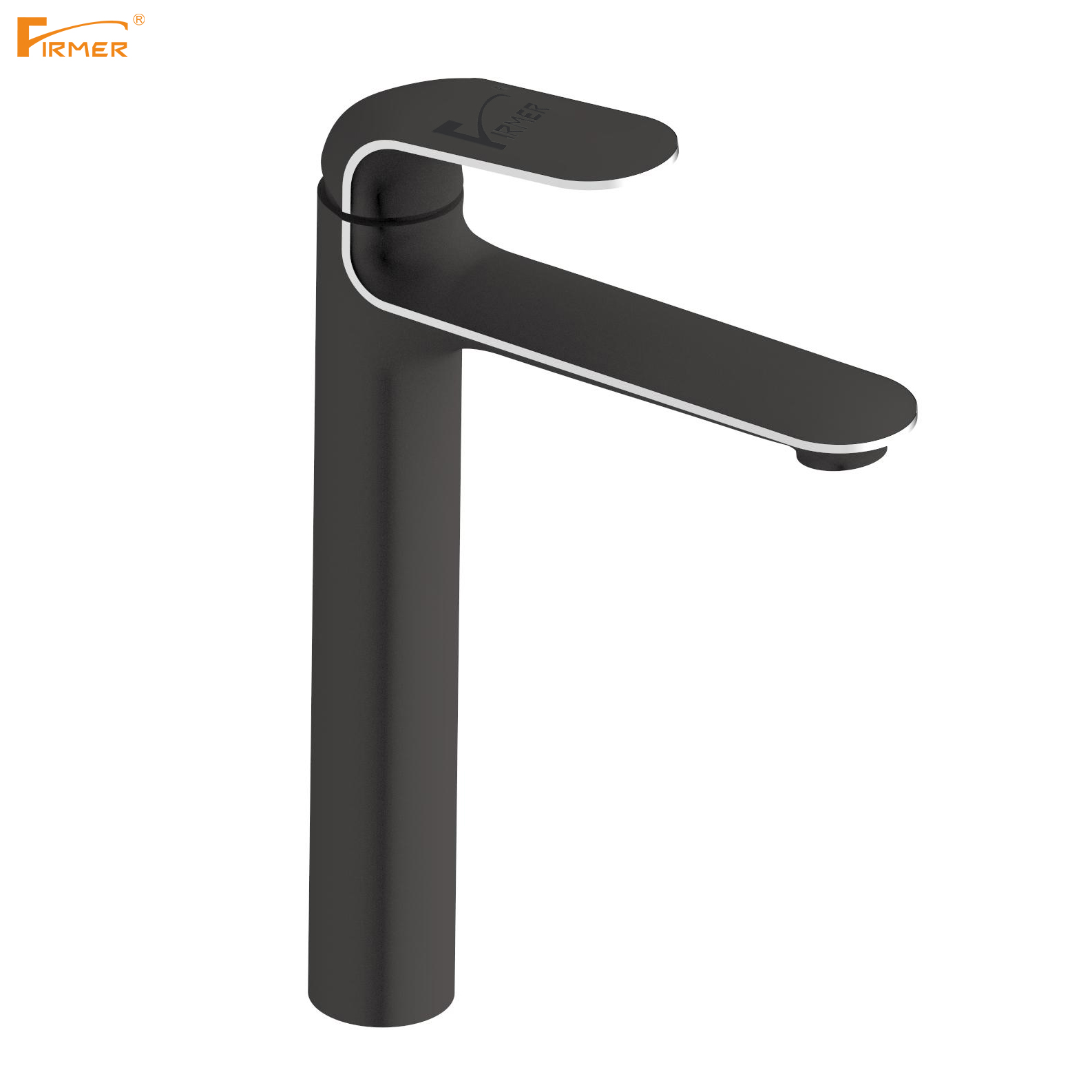 Yiwu quality goods FIRMER YLN1938-1A black faucet, washbasin, washbasin, single handle, single hole, tall cold and hot water faucet detail image 1