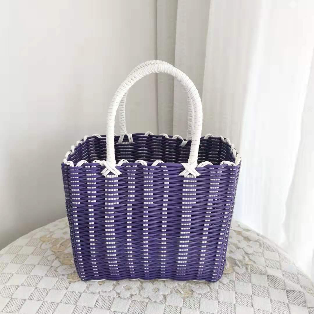 Plastic Woven Hand Basket Shopping Basket Supermarket Shopping Basket Picking Basket Bathroom Storage Basket Bath Basket Bath Basket Application Scenario