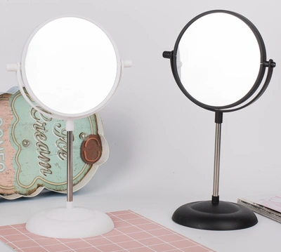 Tall Desk Mirror Double Sided Small Office Desk Dormitory Beauty Mirror
