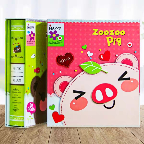 7寸100张相册本插页式家庭影集七寸过塑照片可放宝宝成长纪念册