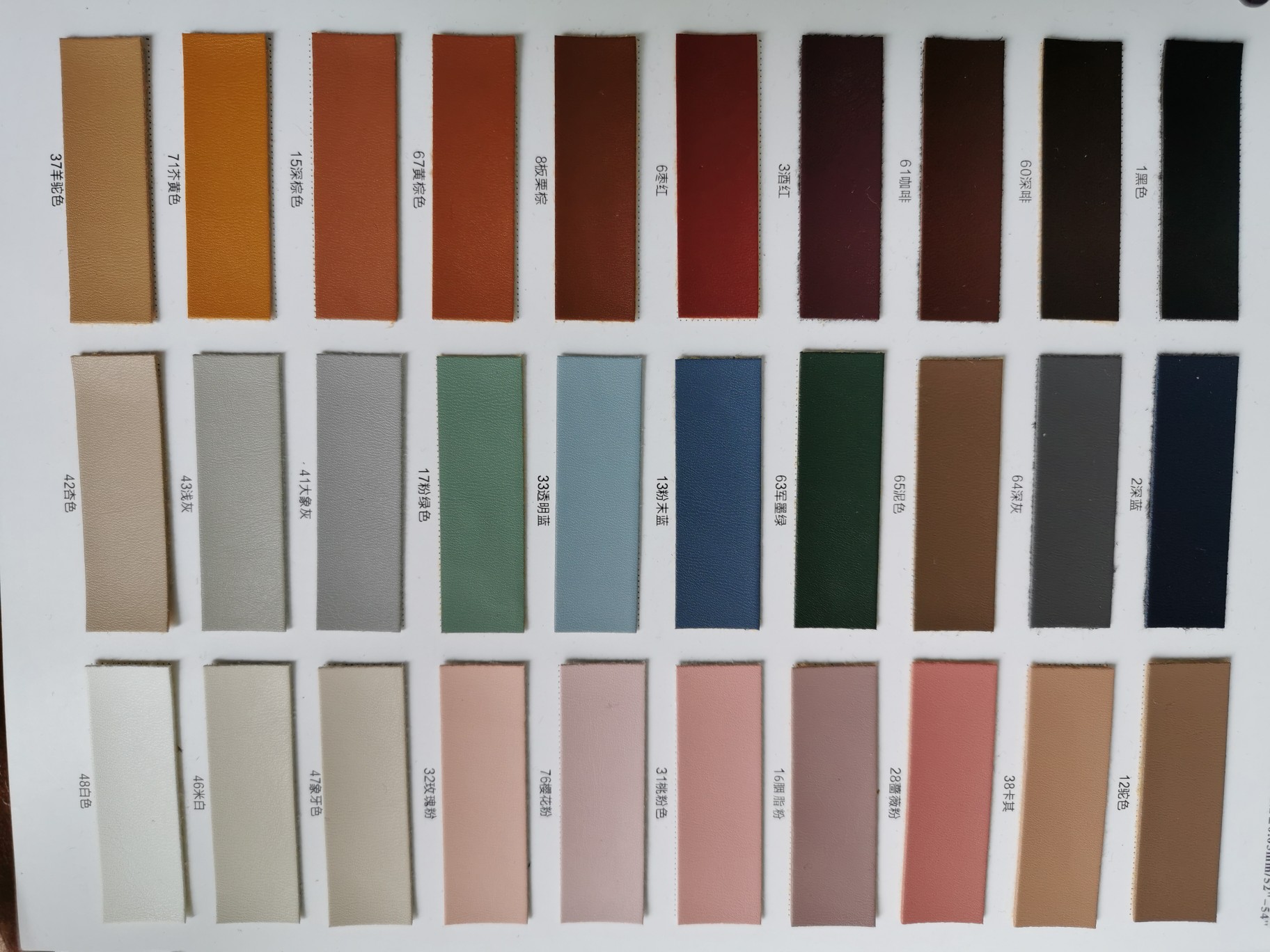 PVC artificial leather, semi-PU luggage leather, shoe material leather, sofa leather Specification image