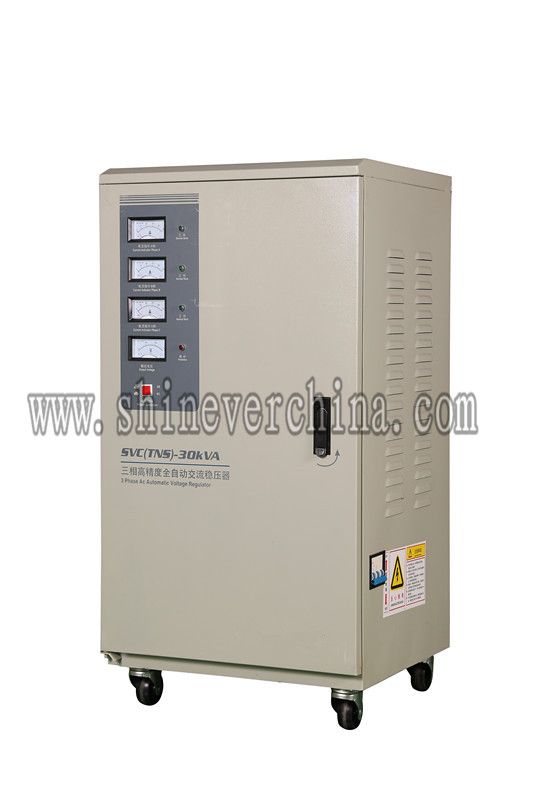 SVC/TNS three phase high precision AC voltage regulator