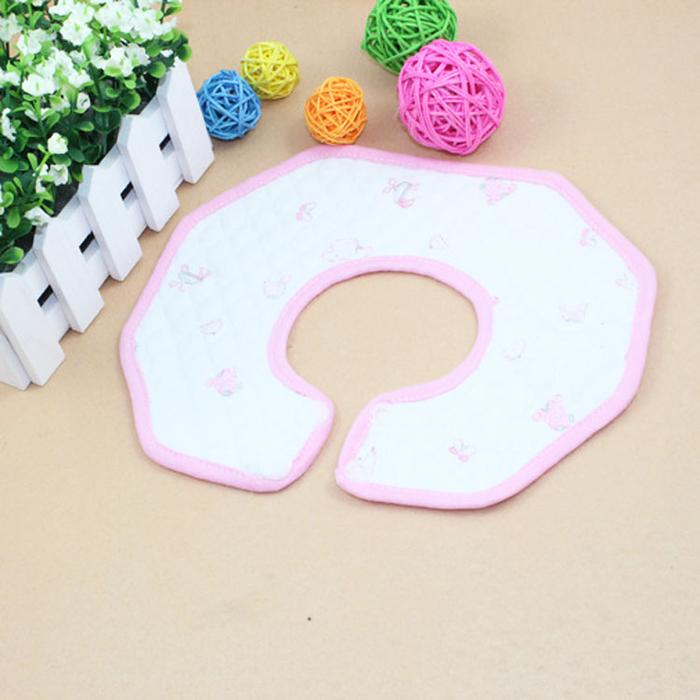 Foreign trade baby pure cotton saliva wipes, round octagonal bibs, bibs and baby products Item Picture