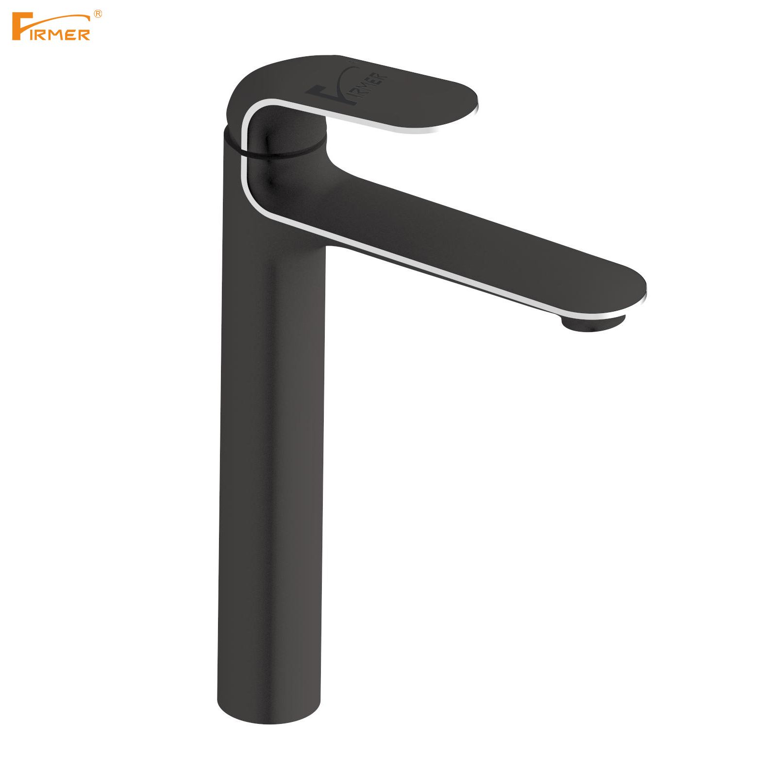 Yiwu quality goods FIRMER YLN1938-1A black faucet, washbasin, washbasin, single handle, single hole, tall cold and hot water faucet