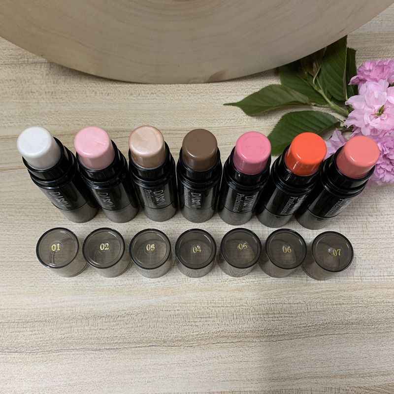 Wholesale from the manufacturer DANNI makeup brand: 7 sets of multi-functional waterproof and non-smudging three-dimensional high-gloss contouring sticks details Picture